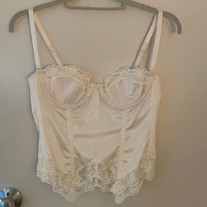 Victoria’s Secret Silk Bustier, White